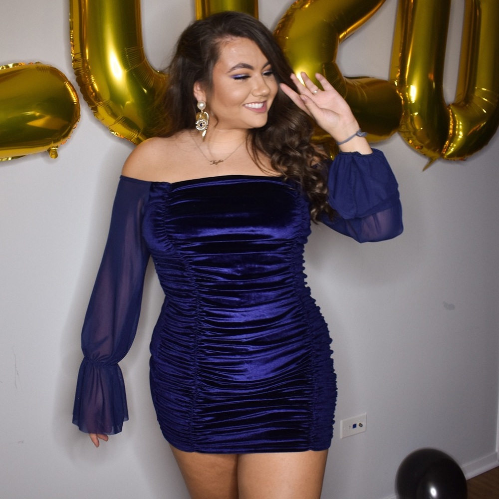 PLT Off Shoulder Mini Dress